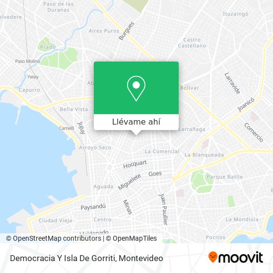 Mapa de Democracia Y Isla De Gorriti