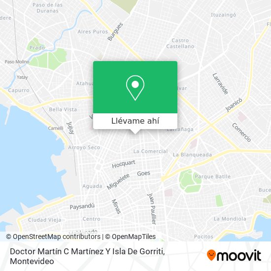 Mapa de Doctor Martín C Martínez Y Isla De Gorriti