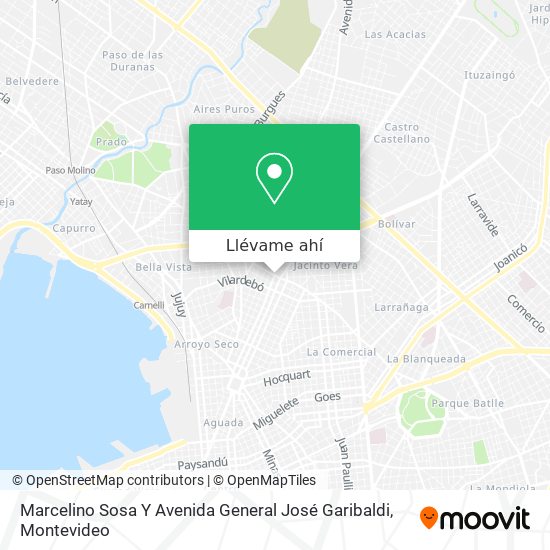 Mapa de Marcelino Sosa Y Avenida General José Garibaldi