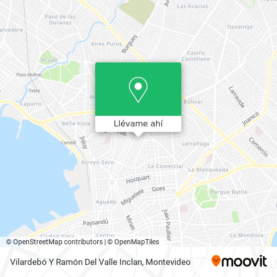 Mapa de Vilardebó Y Ramón Del Valle Inclan