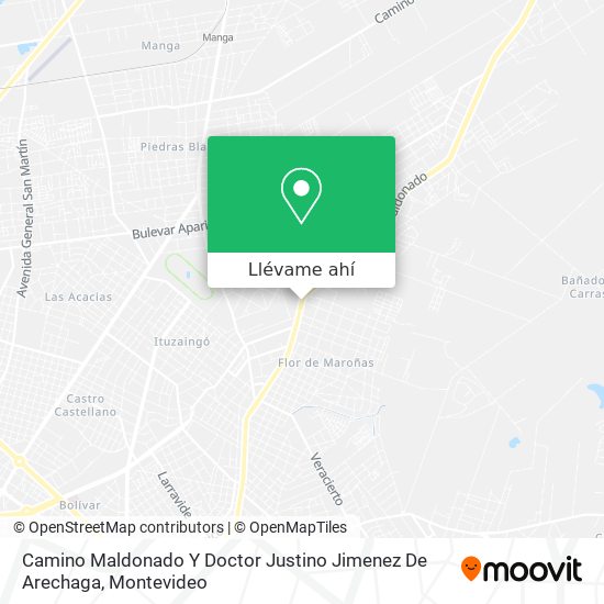 Mapa de Camino Maldonado Y Doctor Justino Jimenez De Arechaga