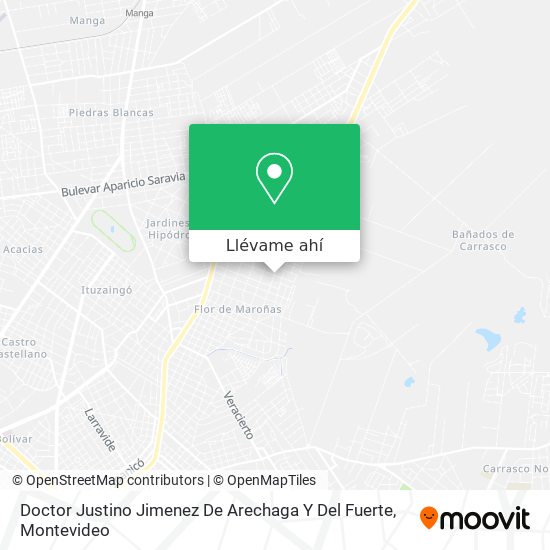 Mapa de Doctor Justino Jimenez De Arechaga Y Del Fuerte