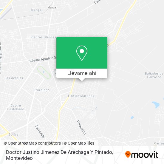 Mapa de Doctor Justino Jimenez De Arechaga Y Pintado