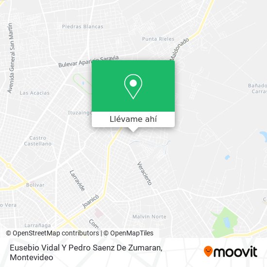 Mapa de Eusebio Vidal Y Pedro Saenz De Zumaran