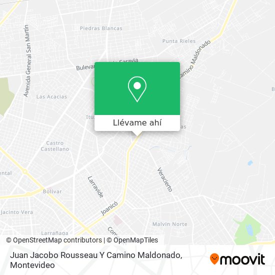 Mapa de Juan Jacobo Rousseau Y Camino Maldonado