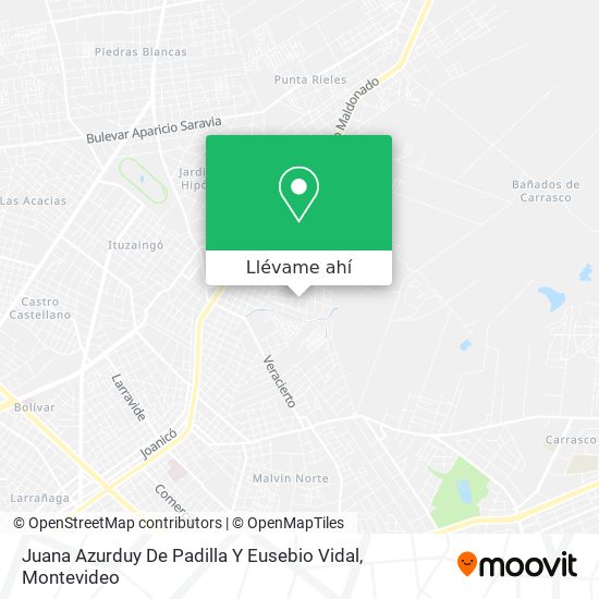 Mapa de Juana Azurduy De Padilla Y Eusebio Vidal