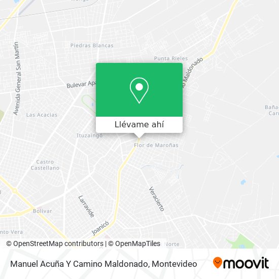 Mapa de Manuel Acuña Y Camino Maldonado