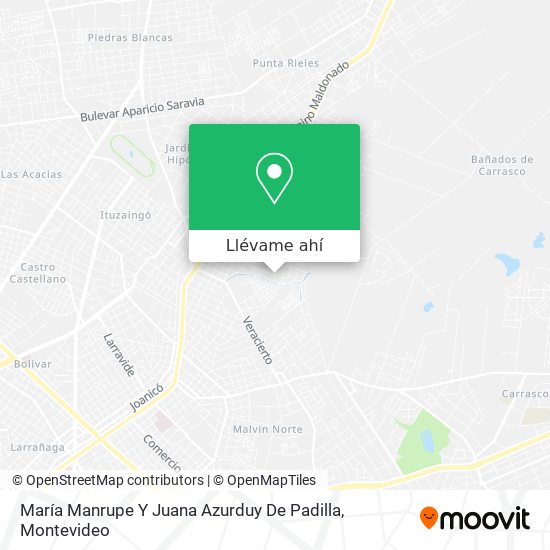 Mapa de María Manrupe Y Juana Azurduy De Padilla