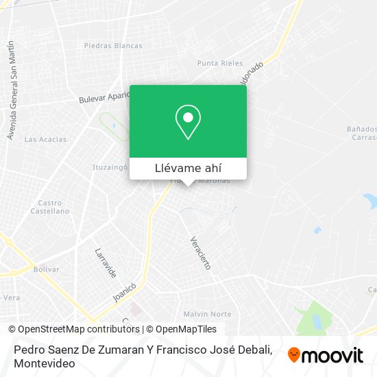 Mapa de Pedro Saenz De Zumaran Y Francisco José Debali