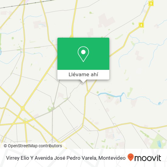 Mapa de Virrey Elio Y Avenida José Pedro Varela