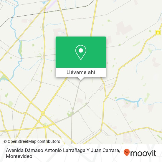 Mapa de Avenida Dámaso Antonio Larrañaga Y Juan Carrara