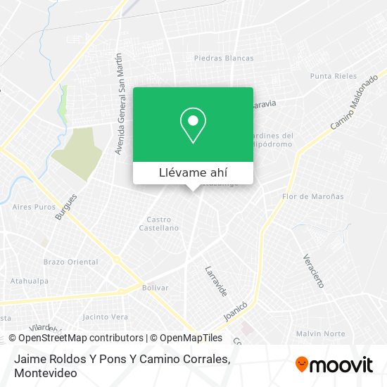 Mapa de Jaime Roldos Y Pons Y Camino Corrales