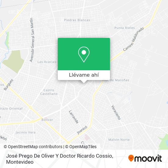 Mapa de José Prego De Oliver Y Doctor Ricardo Cossio