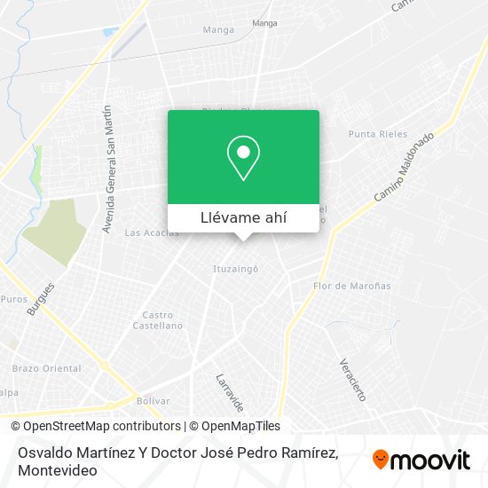 Mapa de Osvaldo Martínez Y Doctor José Pedro Ramírez
