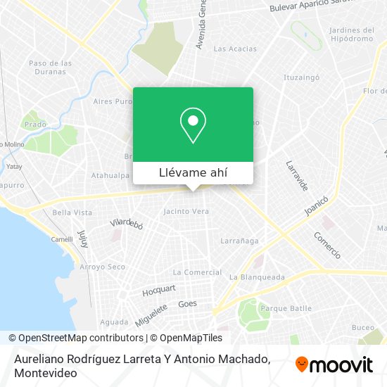 Mapa de Aureliano Rodríguez Larreta Y Antonio Machado