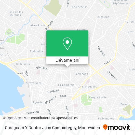 Mapa de Caraguatá Y Doctor Juan Campisteguy