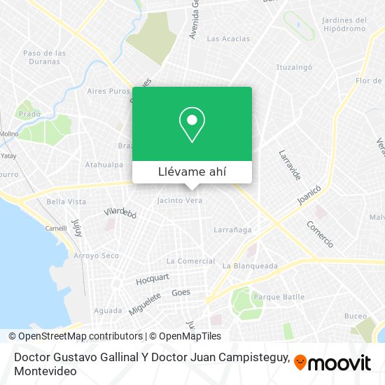 Mapa de Doctor Gustavo Gallinal Y Doctor Juan Campisteguy
