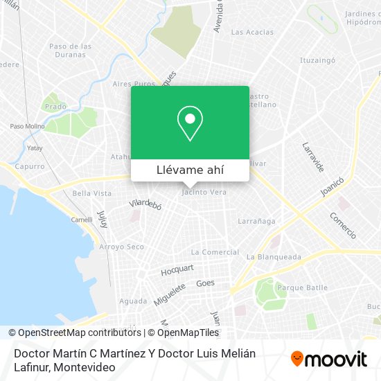 Mapa de Doctor Martín C Martínez Y Doctor Luis Melián Lafinur