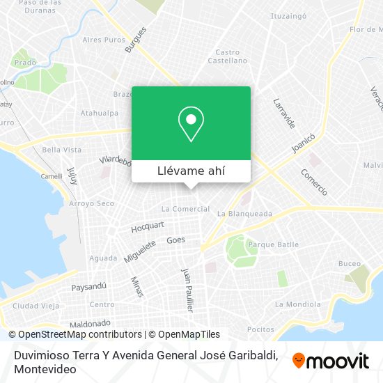 Mapa de Duvimioso Terra Y Avenida General José Garibaldi