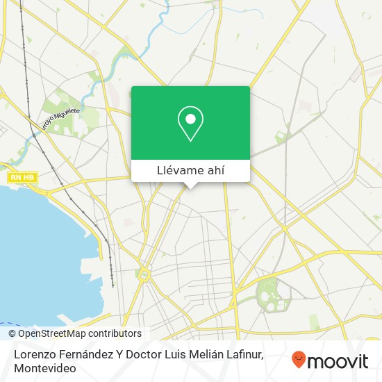 Mapa de Lorenzo Fernández Y Doctor Luis Melián Lafinur