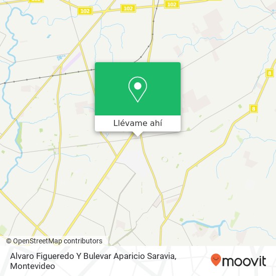 Mapa de Alvaro Figueredo Y Bulevar Aparicio Saravia