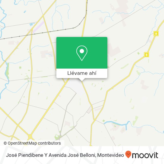Mapa de José Piendibene Y Avenida José Belloni