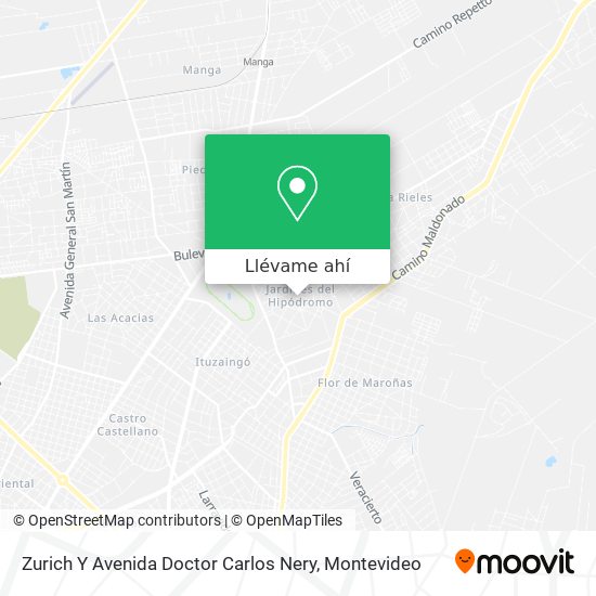 Mapa de Zurich Y Avenida Doctor Carlos Nery