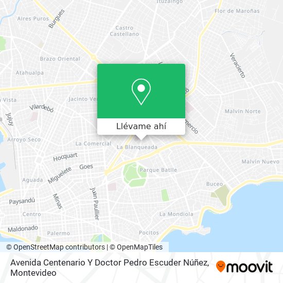 Mapa de Avenida Centenario Y Doctor Pedro Escuder Núñez
