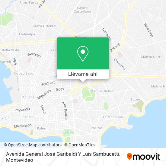 Mapa de Avenida General José Garibaldi Y Luis Sambucetti
