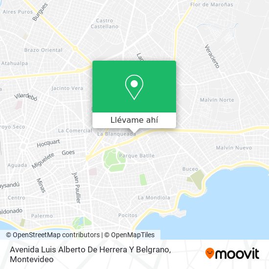Mapa de Avenida Luis Alberto De Herrera Y Belgrano