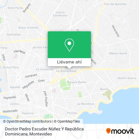 Mapa de Doctor Pedro Escuder Núñez Y República Dominicana