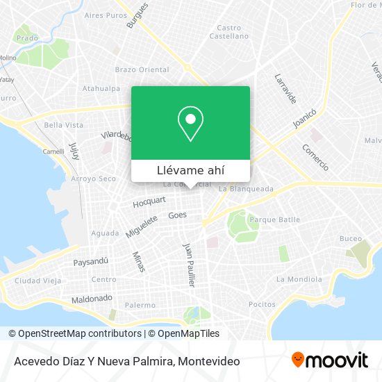 Mapa de Acevedo Díaz Y Nueva Palmira