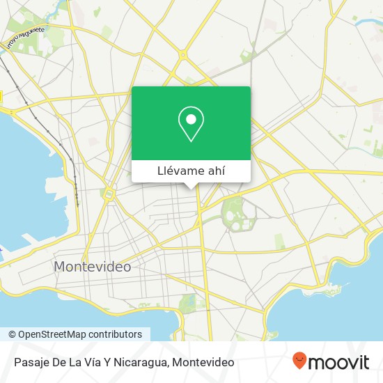Mapa de Pasaje De La Vía Y Nicaragua