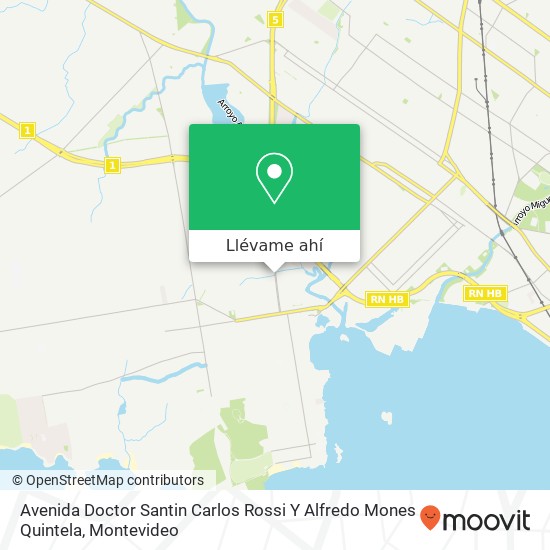 Mapa de Avenida Doctor Santin Carlos Rossi Y Alfredo Mones Quintela
