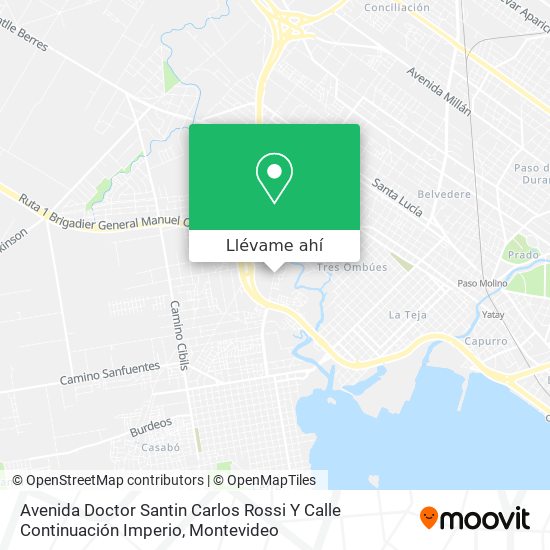 Mapa de Avenida Doctor Santin Carlos Rossi Y Calle Continuación Imperio