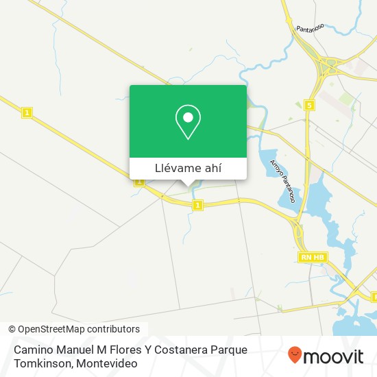 Mapa de Camino Manuel M Flores Y Costanera Parque Tomkinson