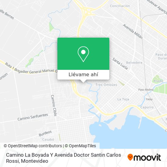 Mapa de Camino La Boyada Y Avenida Doctor Santin Carlos Rossi