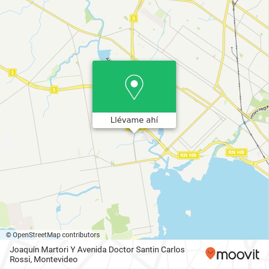 Mapa de Joaquín Martori Y Avenida Doctor Santin Carlos Rossi