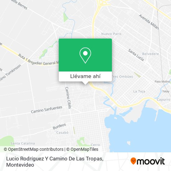 Mapa de Lucio Rodríguez Y Camino De Las Tropas