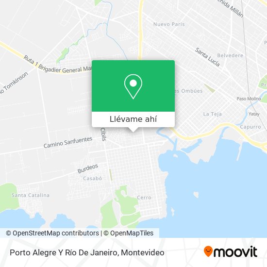 Mapa de Porto Alegre Y Río De Janeiro