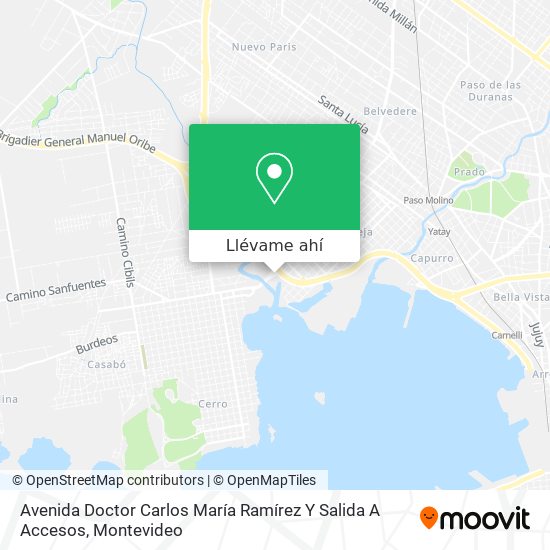 Mapa de Avenida Doctor Carlos María Ramírez Y Salida A Accesos