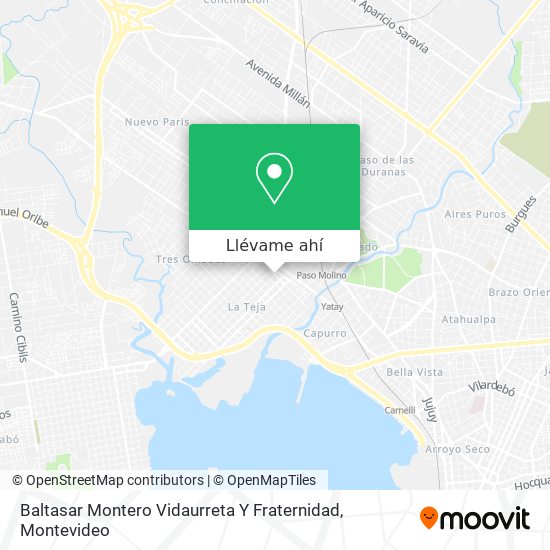 Mapa de Baltasar Montero Vidaurreta Y Fraternidad