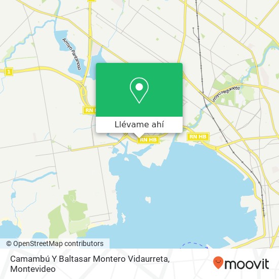 Mapa de Camambú Y Baltasar Montero Vidaurreta
