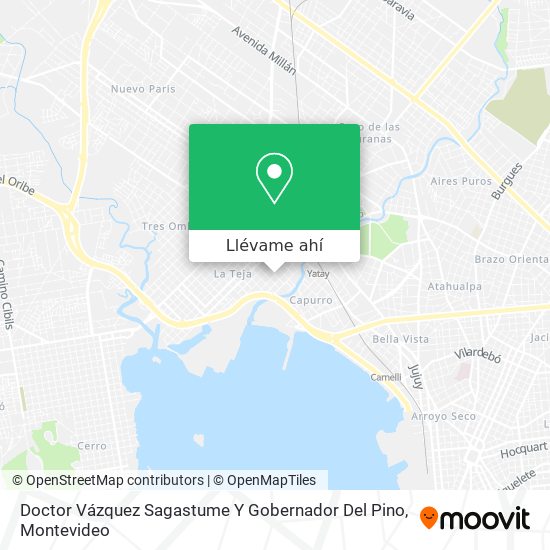 Mapa de Doctor Vázquez Sagastume Y Gobernador Del Pino