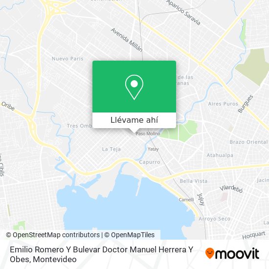 Mapa de Emilio Romero Y Bulevar Doctor Manuel Herrera Y Obes