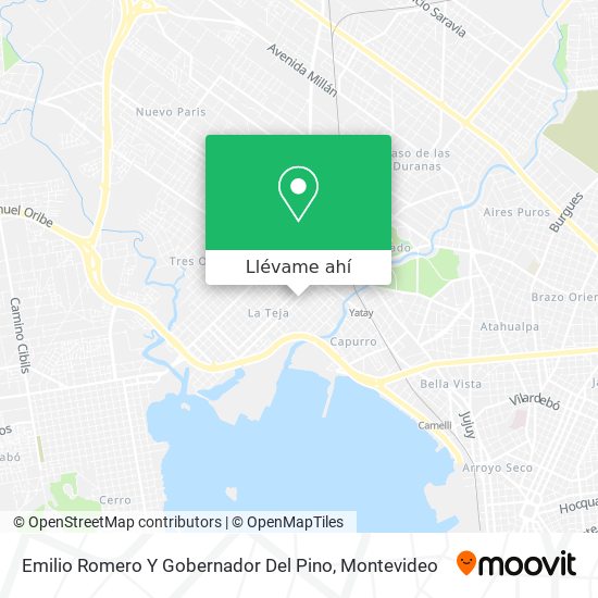 Mapa de Emilio Romero Y Gobernador Del Pino