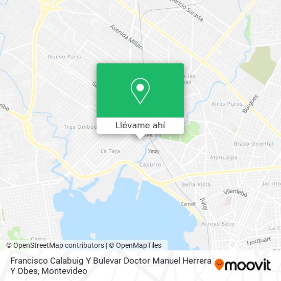 Mapa de Francisco Calabuig Y Bulevar Doctor Manuel Herrera Y Obes