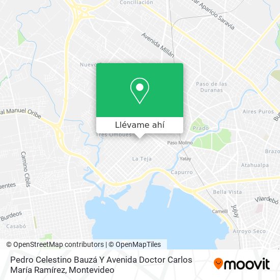 Mapa de Pedro Celestino Bauzá Y Avenida Doctor Carlos María Ramírez