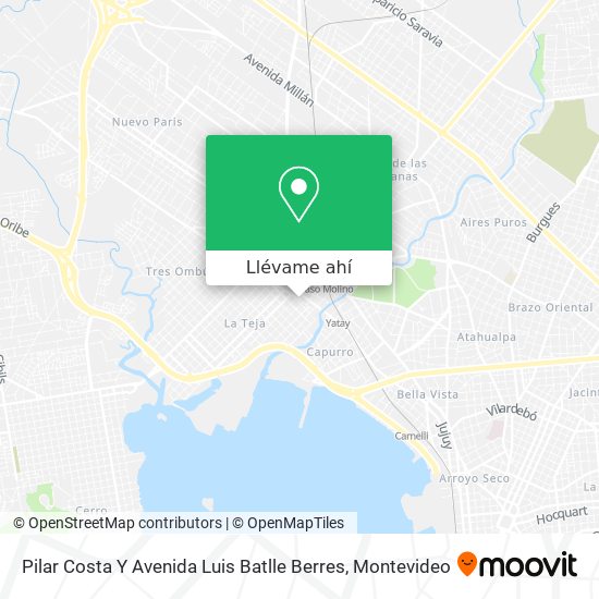 Mapa de Pilar Costa Y Avenida Luis Batlle Berres