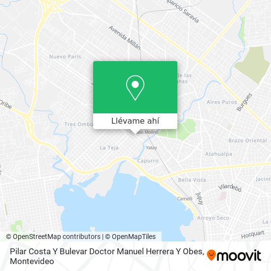 Mapa de Pilar Costa Y Bulevar Doctor Manuel Herrera Y Obes